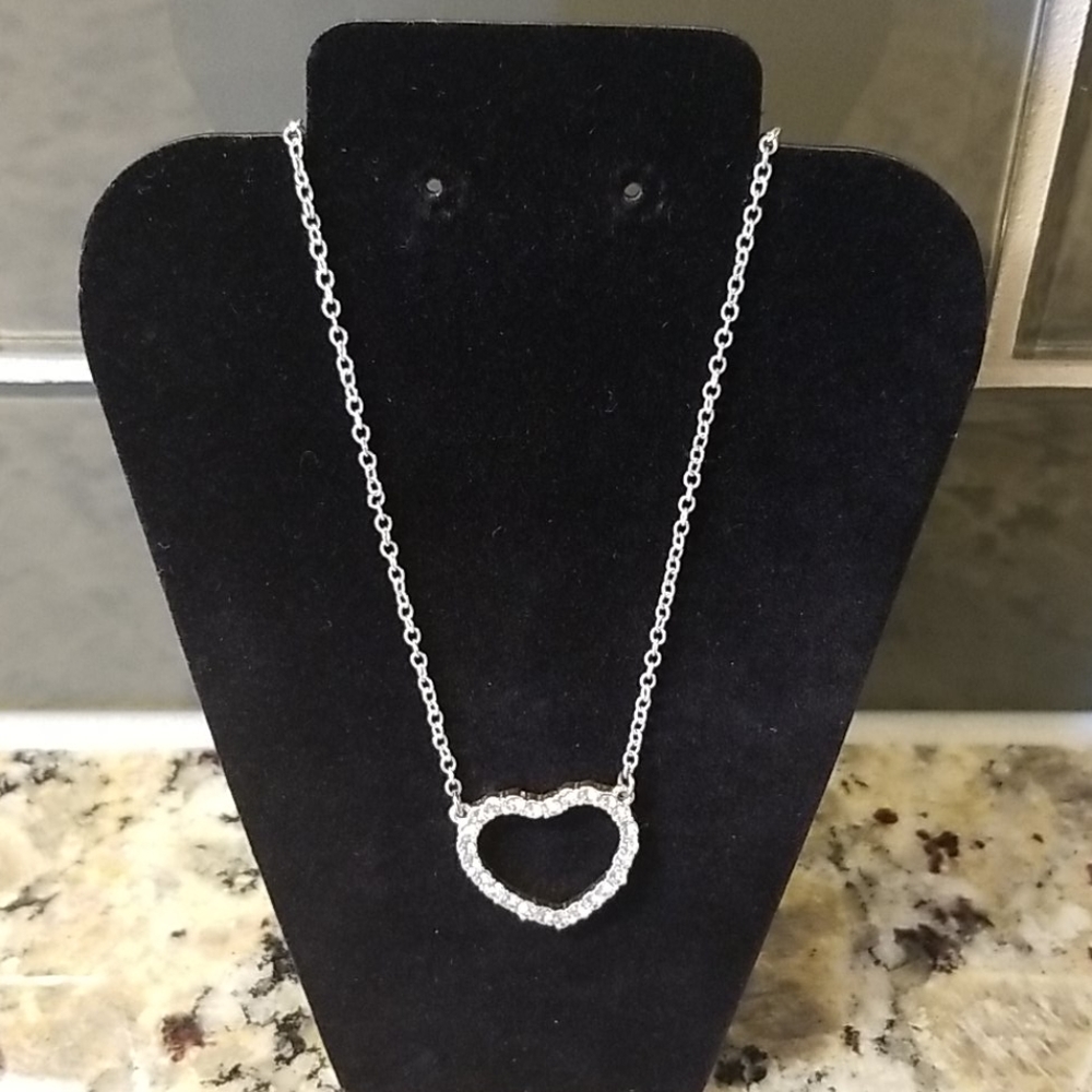 Liz & Co. Silver Heart Necklace